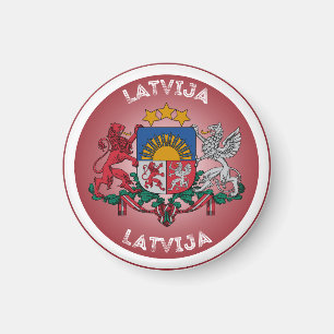 Imã Emblema do Patrimônio da Letônia