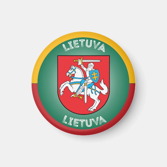 Imã Emblema do Patrimônio da Lituânia (Frente)