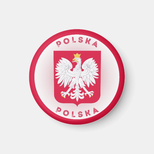 Imã Emblema do Patrimônio da Polônia (Frente)