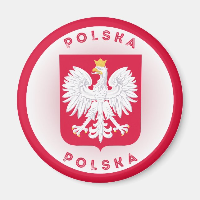 Imã Emblema do Patrimônio da Polônia (Frente)