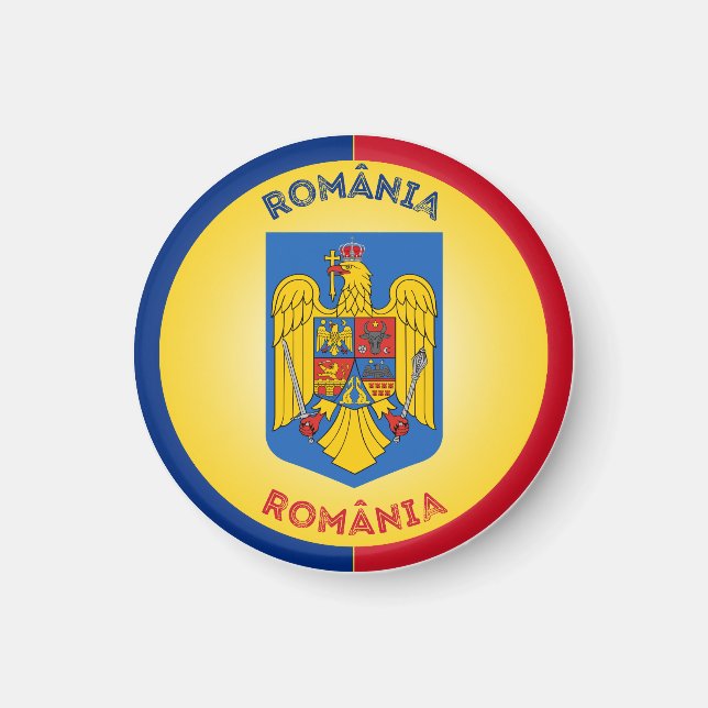 Imã Emblema do Patrimônio da Romênia (Frente)