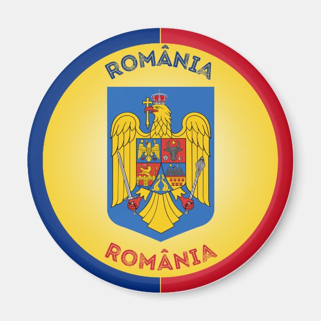 Imã Emblema do Patrimônio da Romênia (Frente)