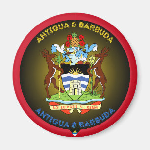 Imã Emblema do Patrimônio de Antígua e Barbuda