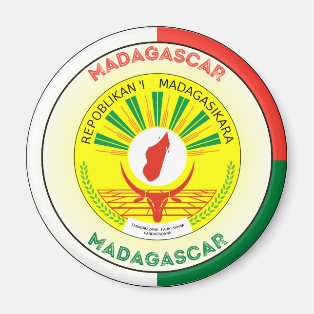 Imã Emblema do Patrimônio de Madagascar (Frente)