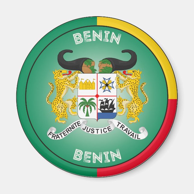 Imã Emblema do Patrimônio do Benim (Frente)