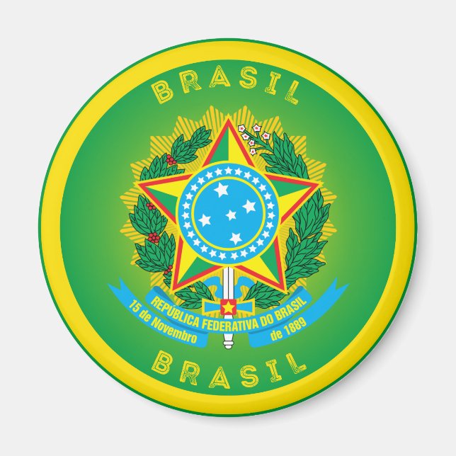 Imã Emblema do Patrimônio do Brasil (Frente)