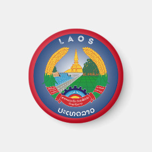 Imã Emblema do Patrimônio do Laos