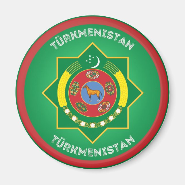 Imã Emblema do Patrimônio do Turcomenistão (Frente)