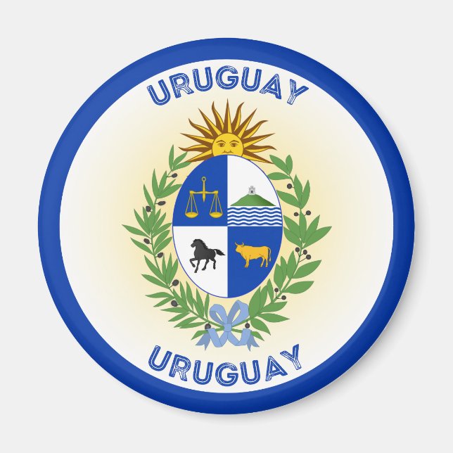 Imã Emblema do Patrimônio do Uruguai (Frente)