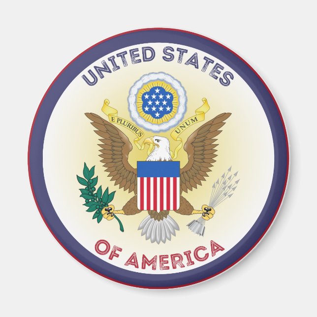 Imã Emblema do Patrimônio dos EUA (Frente)