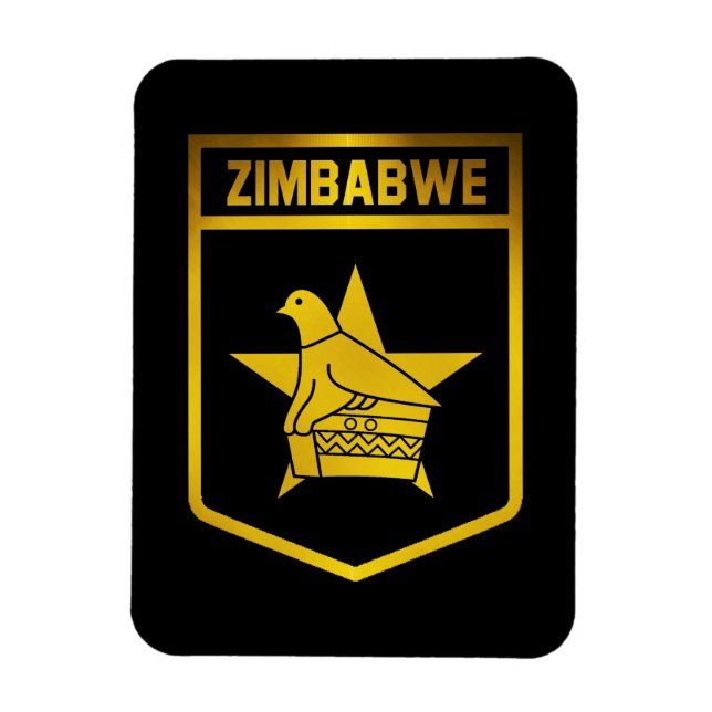Ímã Emblema do Zimbábue (Vertical)