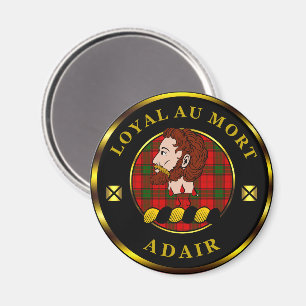 Imã Emblema e Tartan do Clã Adair