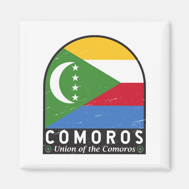 Imã Emblema emblem aflorado nas Comores (Frente)