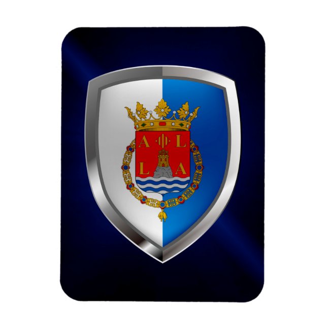 Ímã Emblema Metálico Alicante (Vertical)