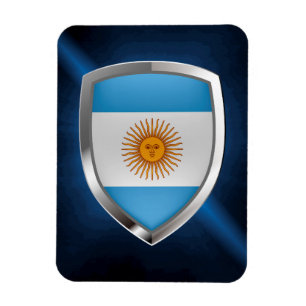 Ímã Emblema Metálico Argentina