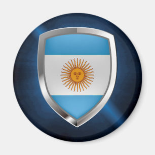 Imã Emblema Metálico Argentina