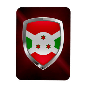 Ímã Emblema Metálico Burundi