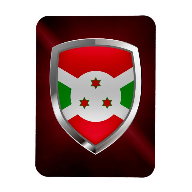 Ímã Emblema Metálico Burundi (Vertical)