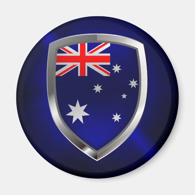 Imã Emblema Metálico da Austrália (Frente)