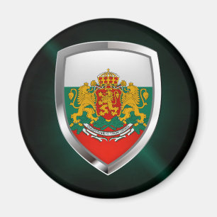 Imã Emblema Metálico da Bulgária