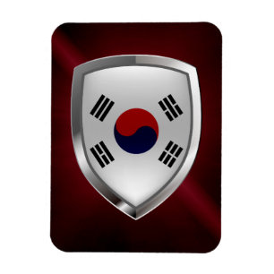 Ímã Emblema Metálico da Coreia do Sul