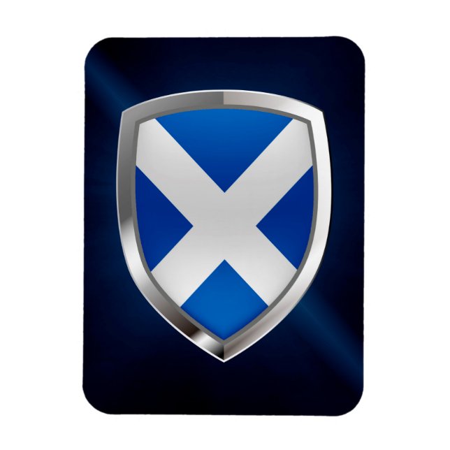 Ímã Emblema Metálico da Escócia (Vertical)