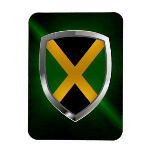 Ímã Emblema Metálico da Jamaica