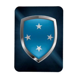 Ímã Emblema Metálico da Micronésia