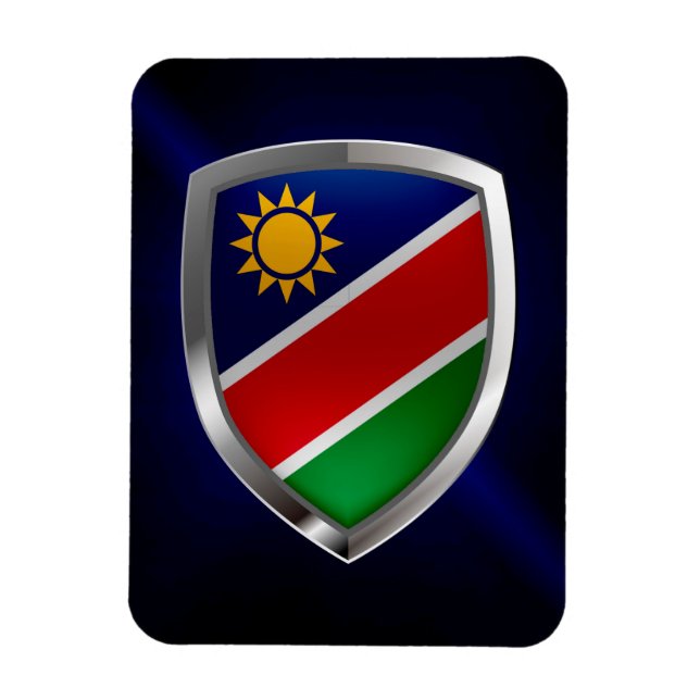 Ímã Emblema Metálico da Namíbia (Vertical)