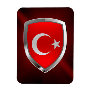 Ímã Emblema Metálico da Turquia