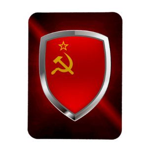 Ímã Emblema Metálico da União Soviética