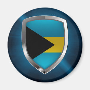 Imã Emblema metálico das Bahamas