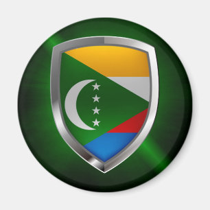 Imã Emblema Metálico das Comores