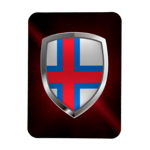Ímã Emblema Metálico das Ilhas Faroé