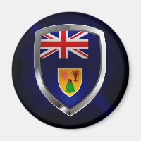 Emblema Metálico das Ilhas Turcas e Caicos