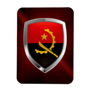 Ímã Emblema Metálico de Angola