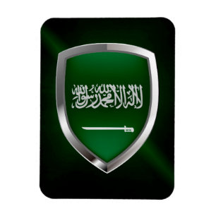 Ímã Emblema metálico de Arábia Saudita