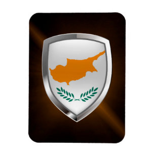 Ímã Emblema Metálico de Chipre