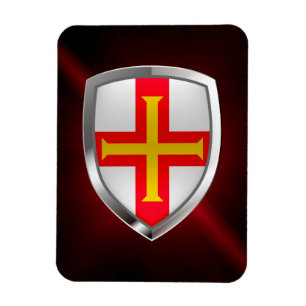 Ímã Emblema metálico de Guernsey