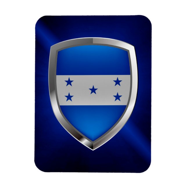 Ímã Emblema Metálico de Honduras (Vertical)