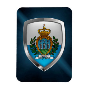 Ímã Emblema Metálico de São Marino