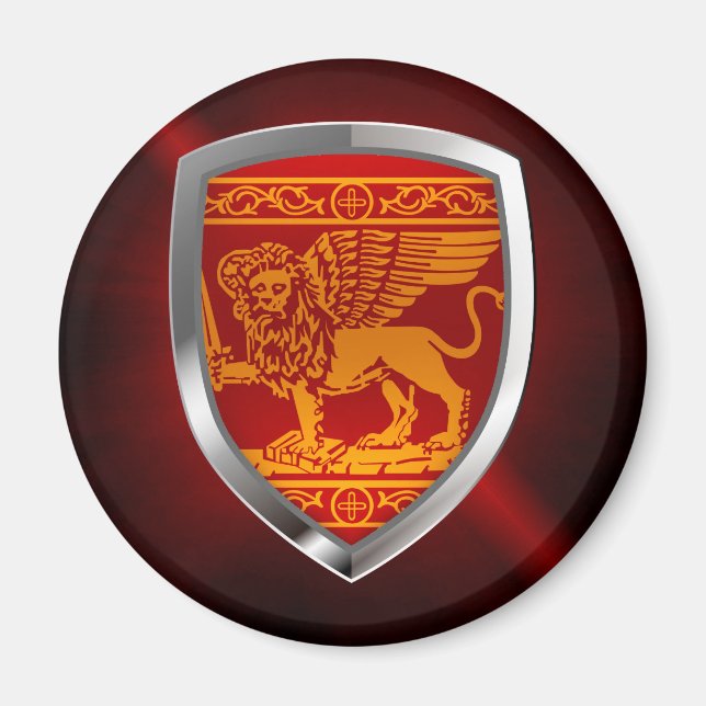 Imã Emblema Metálico de Venezia (Frente)