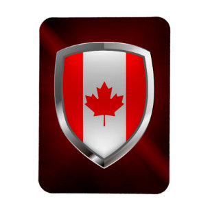 Ímã Emblema Metálico do Canadá