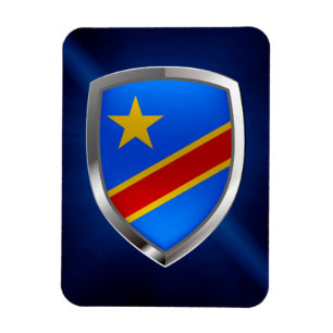 Ímã Emblema Metálico do Congo