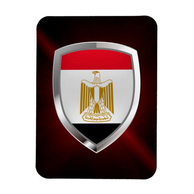 Ímã Emblema Metálico do Egito (Vertical)