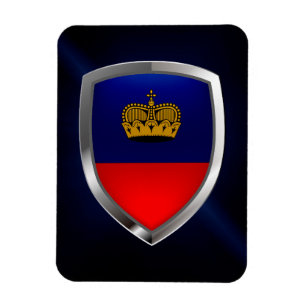 Ímã Emblema Metálico do Liechtenstein