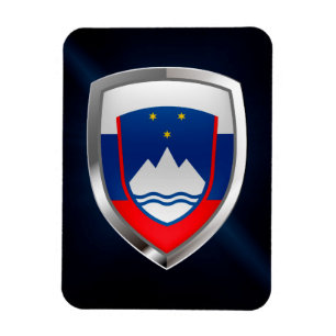Ímã Emblema Metálico Eslovênia