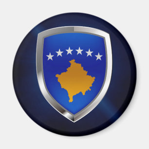 Imã Emblema Metálico Kosovo