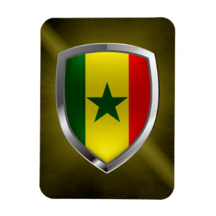 Ímã Emblema Metálico Senegal