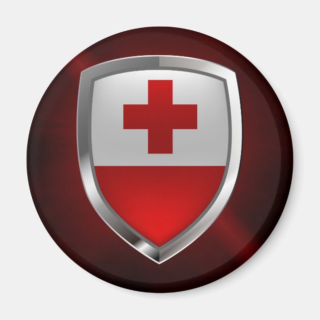 Imã Emblema Metálico Tonga (Frente)